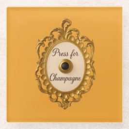 Vidrio Posavasos para Carrito de Barra de Champán Press F