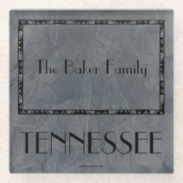 Vidrio Regalos para familia de Tennessee - Posavasos de v