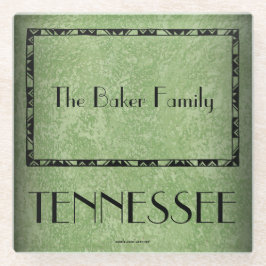 Vidrio Regalos para familia de Tennessee - Posavasos de v