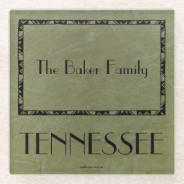 Vidrio Regalos para familia de Tennessee - Posavasos de v