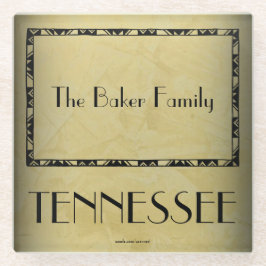 Vidrio Regalos para familia de Tennessee - Posavasos de v
