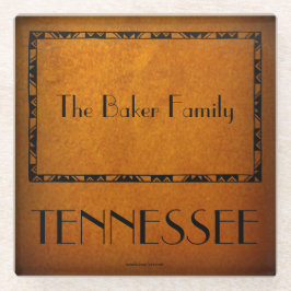 Vidrio Regalos para familia de Tennessee - Posavasos de v