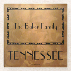 Vidrio Regalos para familia de Tennessee - Posavasos de v