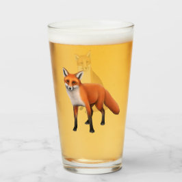 Vidrio salvaje del vaso del Fox rojo