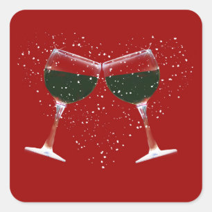 Vidrio tostador y Pegatinas del corazón