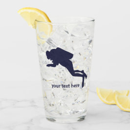Vidrio tumbler Scuba personalizado