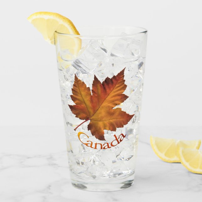 Vidrios de cristal de la hoja de arce de Canadá (Anverso (hielo))