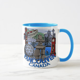 Vidrios del inukshuk de las tazas de las tazas de