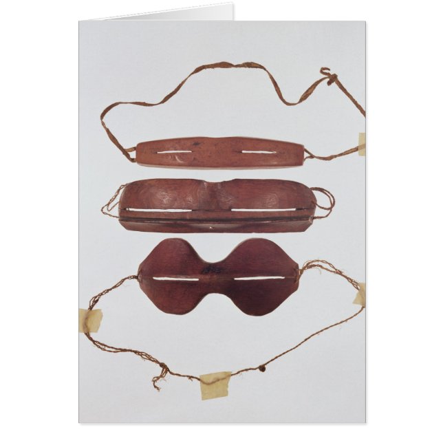 Vidrios del sol/de la nieve del Inuit ' (Frente)