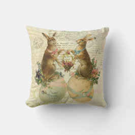 Vieja almohada francesa de bollos de Pascua