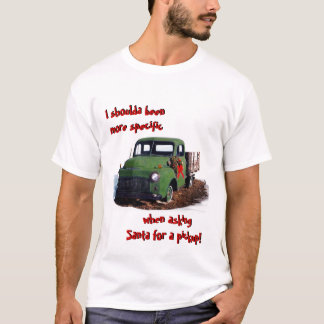 Vieja camioneta de recolección camiseta