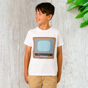 Vieja camiseta de televisión retro de moda
