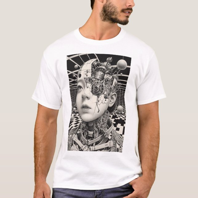 Vieja camiseta japonesa de reproducción de arte im (Anverso)