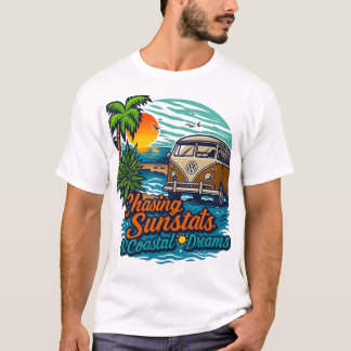 Vieja camiseta tropical de playa | Verano VibT-Shi