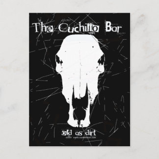 Vieja como tarjeta postal de suciedad/calavera