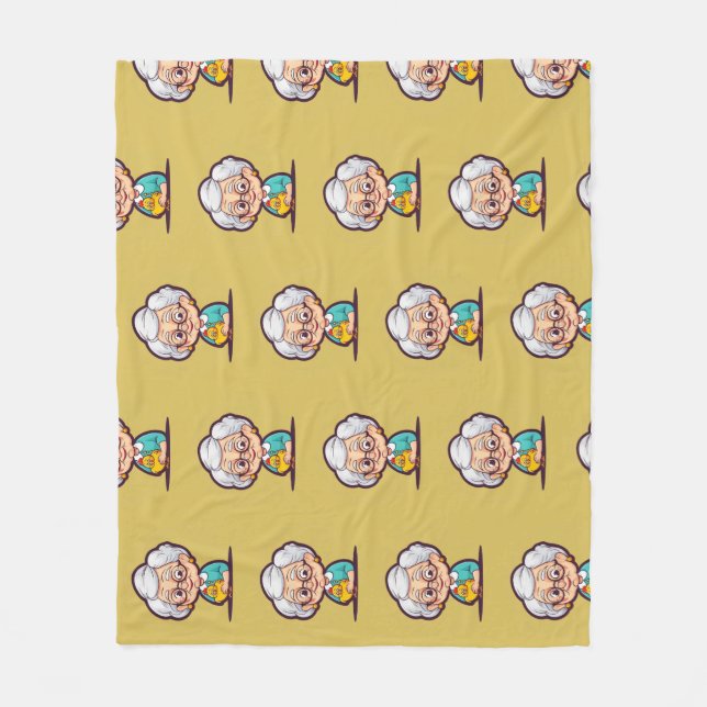 Vieja con manta de pollo (Anverso)