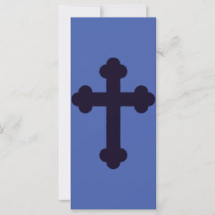 Vieja cruz cristiana púrpura