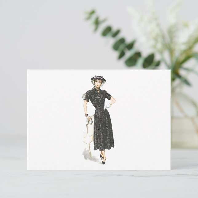 Vieja Dama De Moda En Invitaciones De Vestido (Subido por el creador)