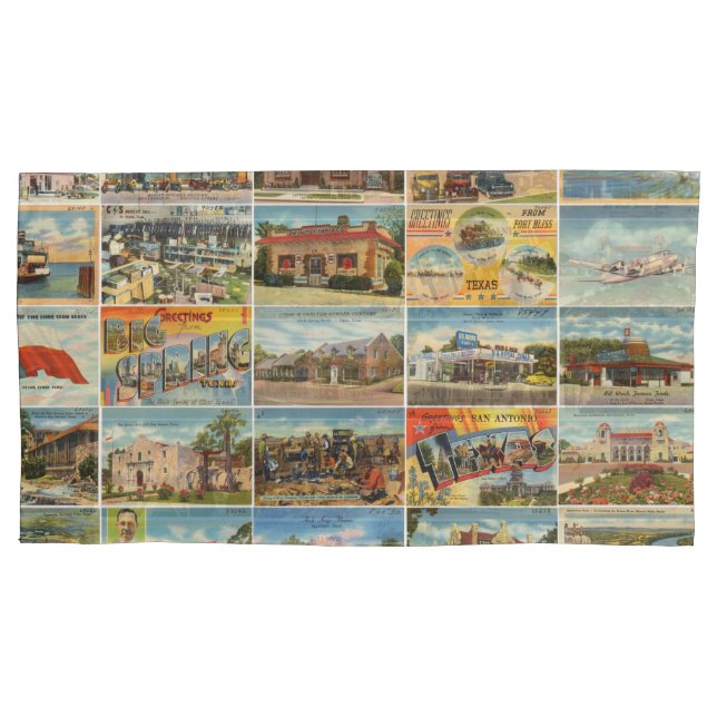 Vieja funda de postales de Texas (Anverso)