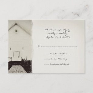Vieja iglesia Vintage Wedding RSVP