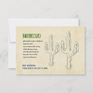 Vieja invitación al Partido Cactus del Oeste
