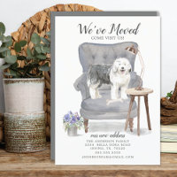 Vieja Invitación en movimiento de Sheepdog inglesa