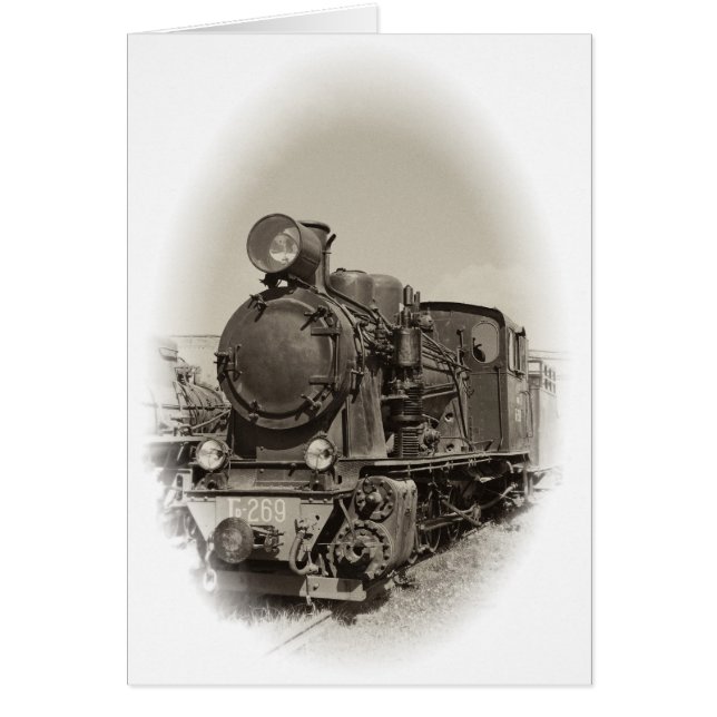 Vieja locomotora de vapor (Frente)