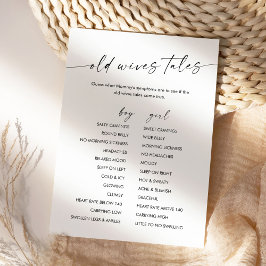 Vieja mujer de KAIA cuenta tarjeta de juego de Bab