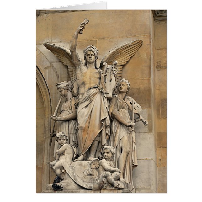 Vieja ópera Statues-1 de París (Frente)