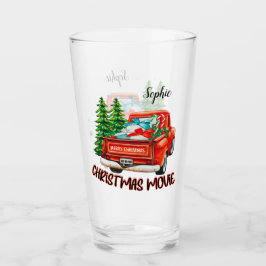 Vieja película de Navidades de camiones rojos