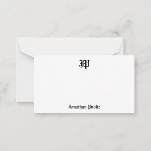 Vieja plantilla inglesa del monograma de