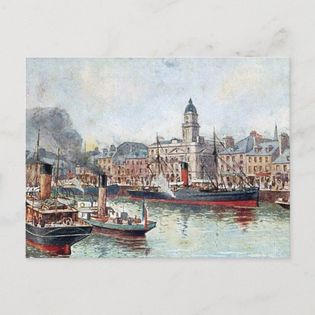 Vieja postal - Aberdeen, Escocia (Anverso)