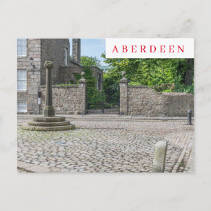 Vieja postal Aberdeen Mercat Cross view