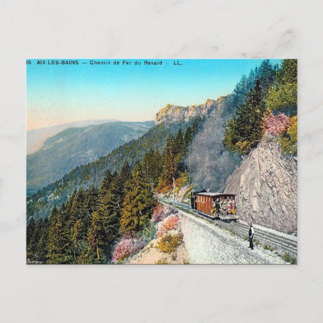 Vieja postal - Aix-les-Bains, Francia (Anverso)