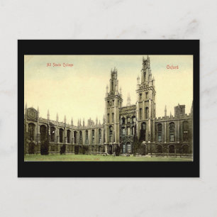 Vieja postal - All Souls College, Oxford