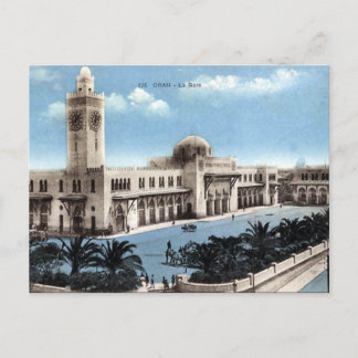Vieja postal - Argelia - Orán - Estación de tren