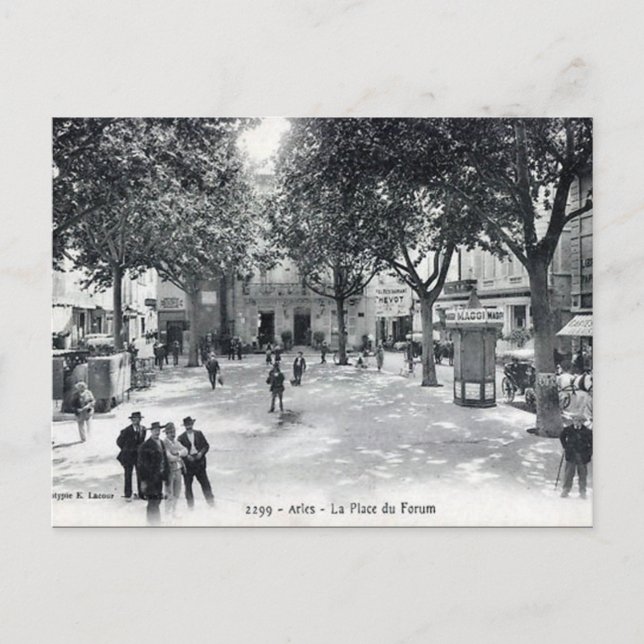 Vieja postal - Arles, Bouches-du-Rhône (Anverso)
