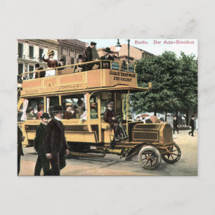 Vieja postal - Autobús, Berlín