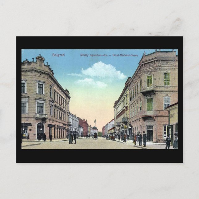 Vieja postal - Belgrado en 1920 (Anverso)