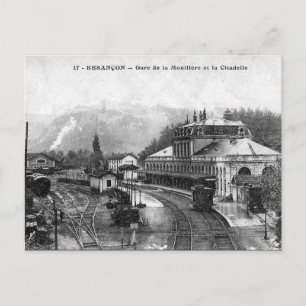 Vieja postal - Besançon, Doubs, Francia