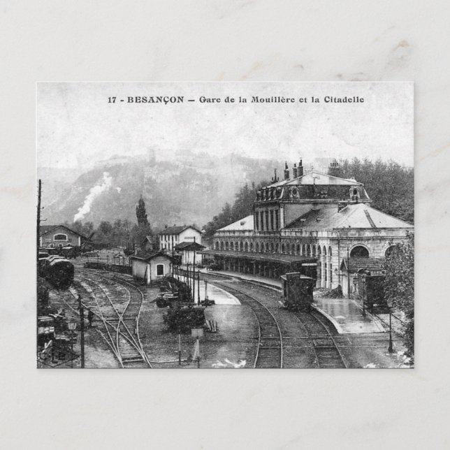 Vieja postal - Besançon, Doubs, Francia (Anverso)