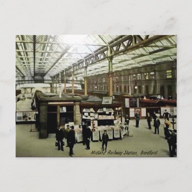 Vieja postal - Bradford, Yorkshire (Anverso)