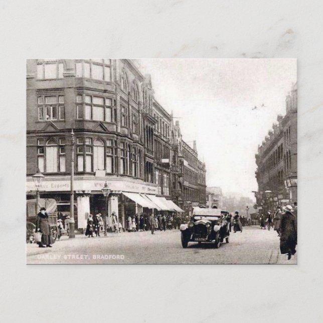 Vieja postal - Bradford, Yorkshire (Anverso)