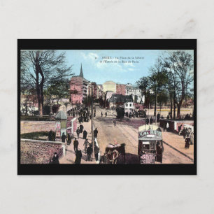 Vieja postal - Brest, Finistere, Francia