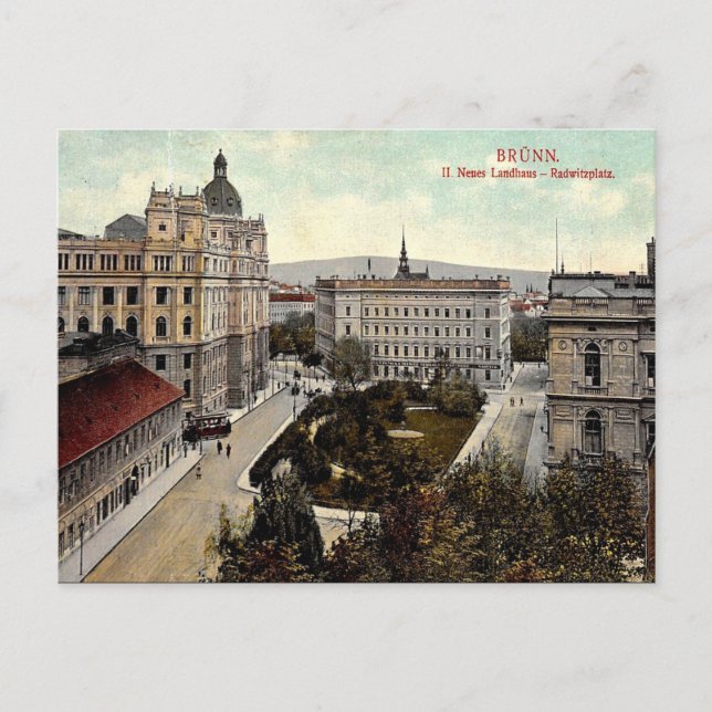 Vieja postal - Brno. República Checa (Anverso)