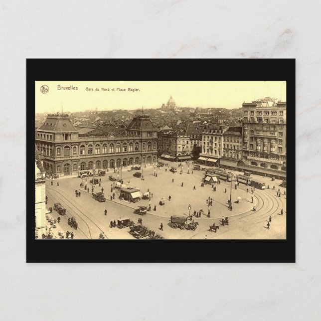 Vieja postal - Bruselas (Anverso)