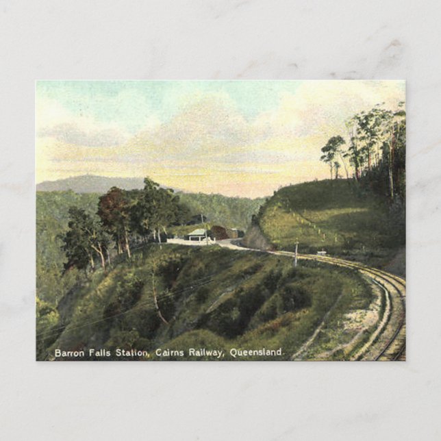 Vieja postal - Cairns Railway, Queensland (Anverso)