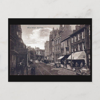 Vieja postal - Calle del Viento, Swansea