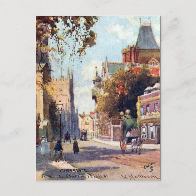 Vieja postal - Cambridge (Anverso)