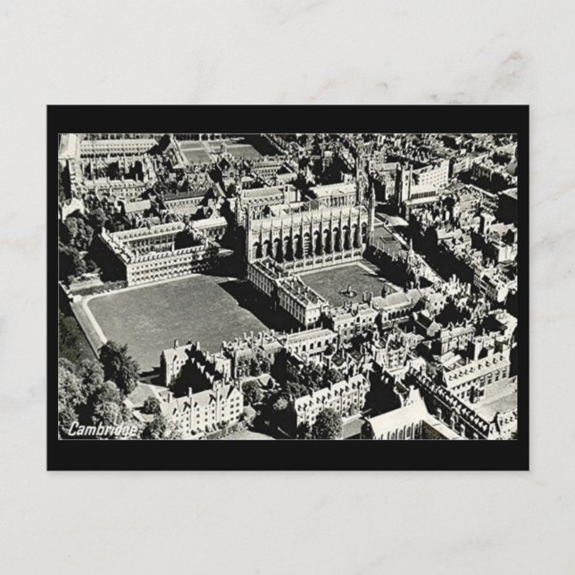Vieja postal - Cambridge (Anverso)